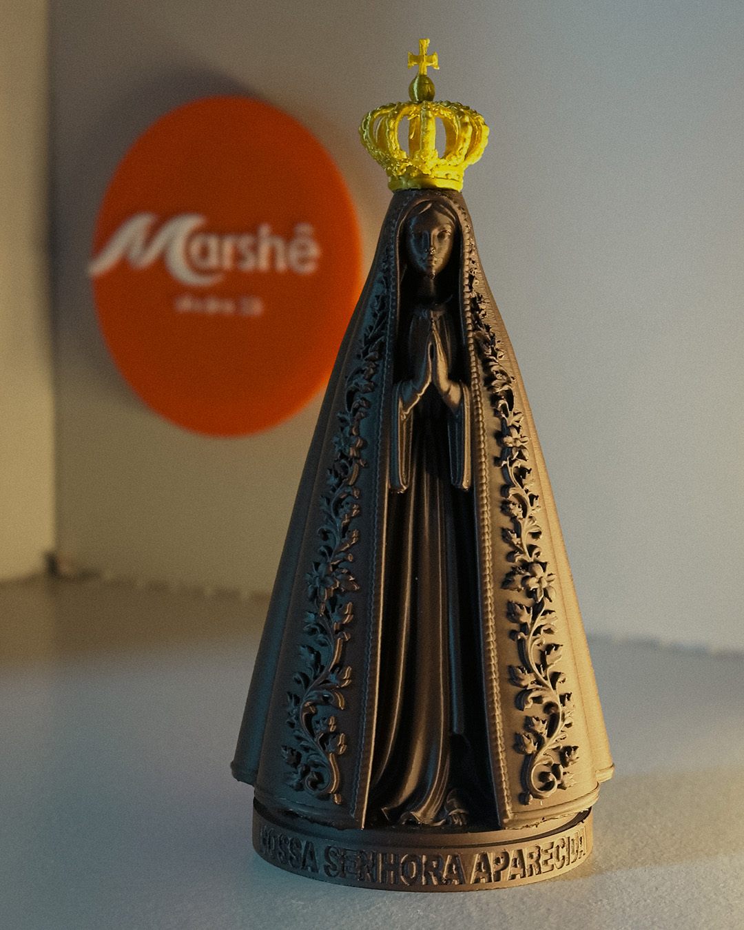 Estátua de Nossa Senhora Aparecida impressa em 3D